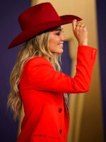 2024 ACM Awards Lainey Wilson Red Suit