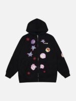 Battlekid Star Planet Black Zip-Up Hoodie