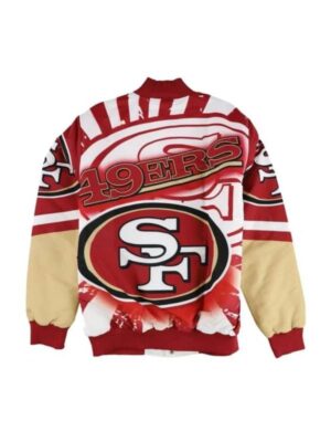 G-iii Sports San Francisco 49ers Printed Varsity Jacket