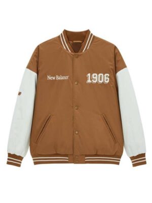 New Balance 1906 Brown Varsity Bomber Jacket