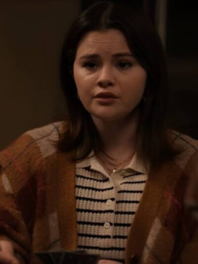 Selena Gomez Only Murders in the Building S4 Brown Cardigan