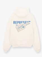 Luggage Tag Oversized Black Pullover Hoodie