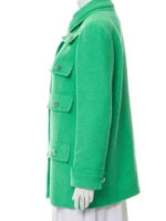 Emily In Paris Emily Cooper Green Wool Coat