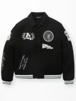 Ace Of Spade Letterman Varsity Jacket