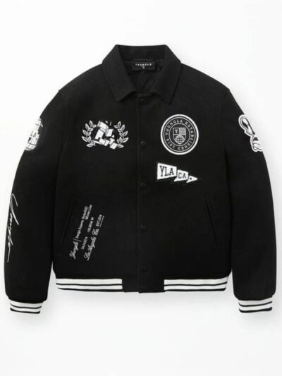 Ace Of Spade Letterman Varsity Jacket