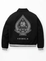 Ace Of Spade Letterman Varsity Jacket