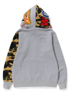 Bape Camo Shark Grey Zip-Up Hoodie