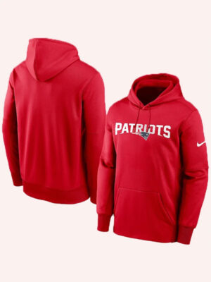 Bill Belichick Patriots Red Pullover Hoodie