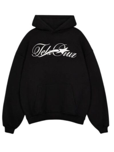 Black Finals Oversized Pullover Hoodie