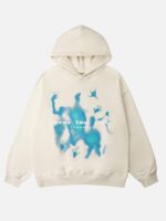 Blue Souls Pray The Lord Oversized Pullover Hoodie