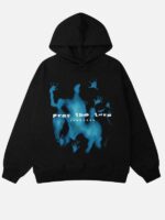 Blue Souls Pray The Lord Oversized Pullover Hoodie