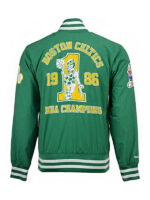 Boston Celtics Warm Up Green Bomber Jacket