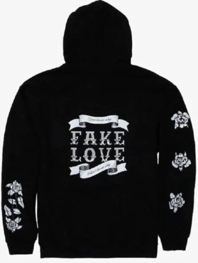 BTS Fake Love Black Pullover Hoodie