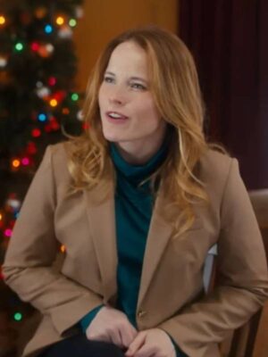 Katie Leclerc A Very Vermont Christmas Brown Blazer