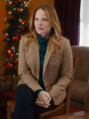 Katie Leclerc A Very Vermont Christmas Brown Blazer