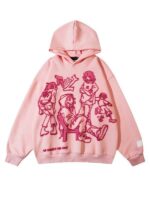 Cartoon Character Graphic Pullover Hoodie