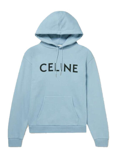 Celine Blue Pullover Hoodie