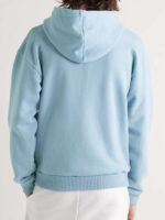 Celine Printed Blue Pullover Fleece Hoodie