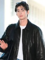 Cha Eun-woo Incheon Airport Black Jacket