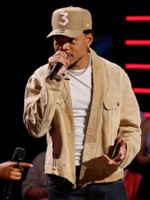 Chance The Rapper The Voice S25 Beige Jacket