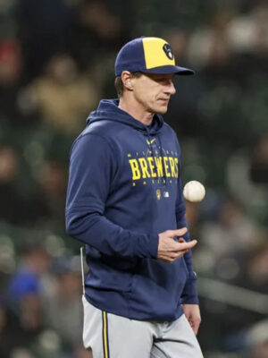 Craig Counsell Milwaukee Brewers Pullover Hoodie