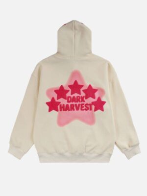 Dark Harvest Star White Pullover Hoodie