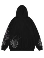 Demon Winner Spider Web Zip-Up Hoodie