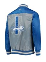 Detroit Lions Starter Grey Bomber Jacket