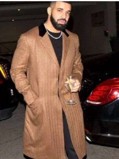 Drake Grammy Weekend Brown Trench Coat