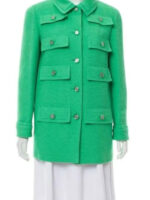 Emily In Paris Emily Cooper Green Wool Coat