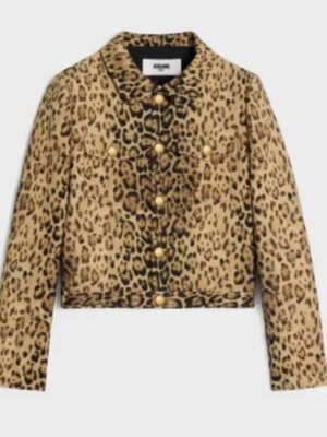 Emily In Paris S04 Camille Razat Leopard Print Jacket