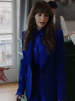 Emily in Paris S04 Lily Collins Blue Suit