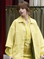 Emily In Paris S04 Lily Collins Yellow Jacket