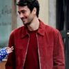 "Emily In Paris S04 Marcello Red Suede Jacket "