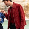 "Emily In Paris S04 Marcello Red Suede Jacket "