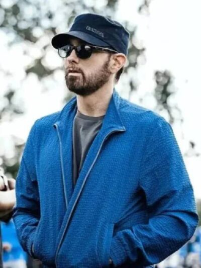 Eminem Detroit Lions Blue Zip-Up Jacket