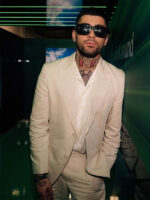 F1 Miami Grand Prix Zayn Malik Beige Suit