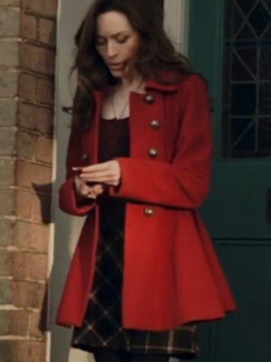 Firecracker 2024 Katie Sheridan Red Wool Coat