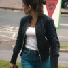 Fool Me Once Michelle Keegan Black Quilted Leather Jacket