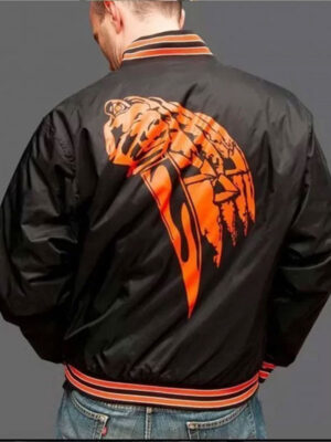 Halloween 78 Black Nylon Bomber Jacket