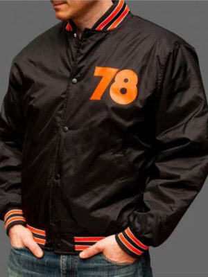 Halloween 78 Black Nylon Bomber Jacket