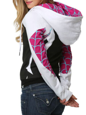 Halloween Gwen Stacy Spider Zipper Hoodie