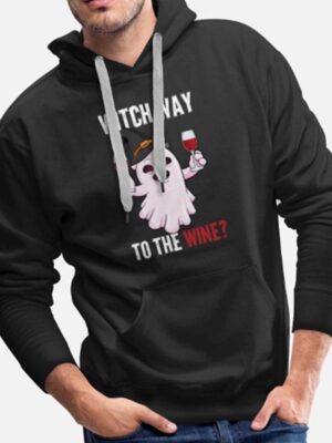 Witch Way To The Wine Pullover hoodie