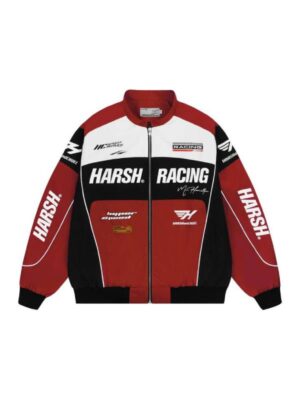 Harsh And Cruel Biker Racing Leather Jacket