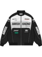 Harsh And Cruel Biker Racing Leather Jacket