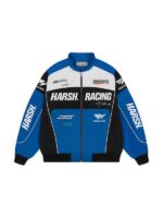 Harsh And Cruel Biker Racing Leather Jacket