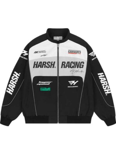 Harsh And Cruel Biker Racing Leather Jacket