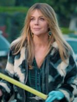 High Potential 2024 Kaitlin Olson Fur Jacket