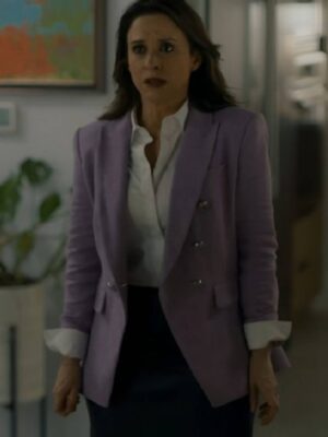 His & Hers Lacey Chabert Purple Blazer