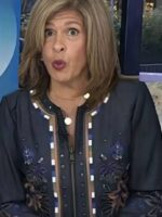 Hoda Kotb The Today Show Denim Embroidered Jacket